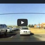 Dash Cam captures crash as biker weaves through JHB traffic and collides at intersection