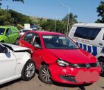 Two people have been injured in a three car collision in Redhill, Durban