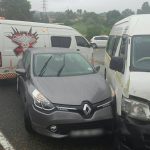 Collision on the corners of Malibongwe and President Fouche, Sharonlea.