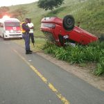 Fortunate escape from injury in vehicle rollover in the vicinity of King Shaka International Airport