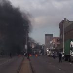 Umgeni Road Protest – cars being stoned