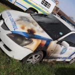 Four vehicles damaged after traffic officials in the area embarked on special op targeting unroadworthy taxis