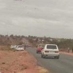 R81 road closed by protestors at Xigalo village outside Malamulele CBD, Limpopo